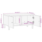 Salontafel met massief mangohout en ijzeren poten voor een elegante woonkamer - Salontafels