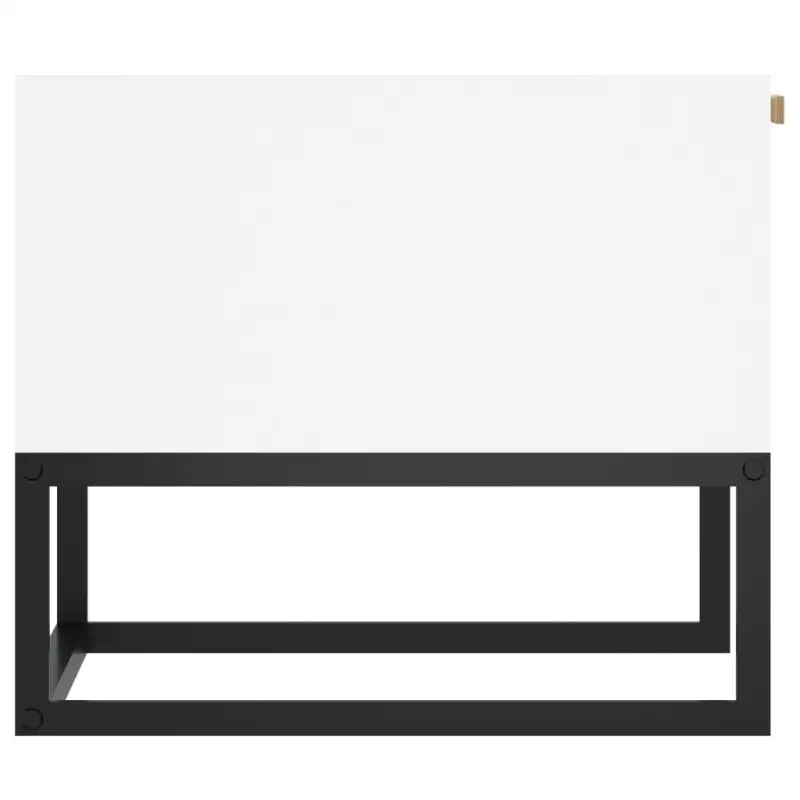 Salontafel met metalen poten en bewerkt hout voor een stijlvolle kamer - Salontafels