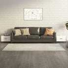 Salontafel met metalen poten en bewerkt hout voor industriële stijl - Wit / 2 - Salontafels