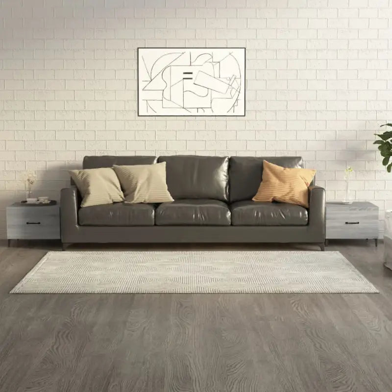 Salontafel met metalen poten en bewerkt hout voor industriële stijl - Grijs sonoma / 2 - Salontafels
