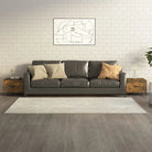 Salontafel met metalen poten en bewerkt hout voor industriële stijl - Gerookt eiken / 2 - Salontafels