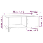 Salontafel met metalen poten en hoogglans wit afwerking van bewerkt hout - Salontafels