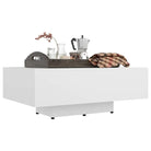 Salontafel met modern design van bewerkt hout voor in de woonkamer - Salontafels