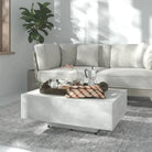Salontafel met modern design van bewerkt hout voor in de woonkamer - Betongrijs / 85 x 55 x 31 cm / 1 - Salontafels