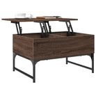 Salontafel met verstelbare poten van bewerkt hout voor stijl en duurzaamheid - Salontafels