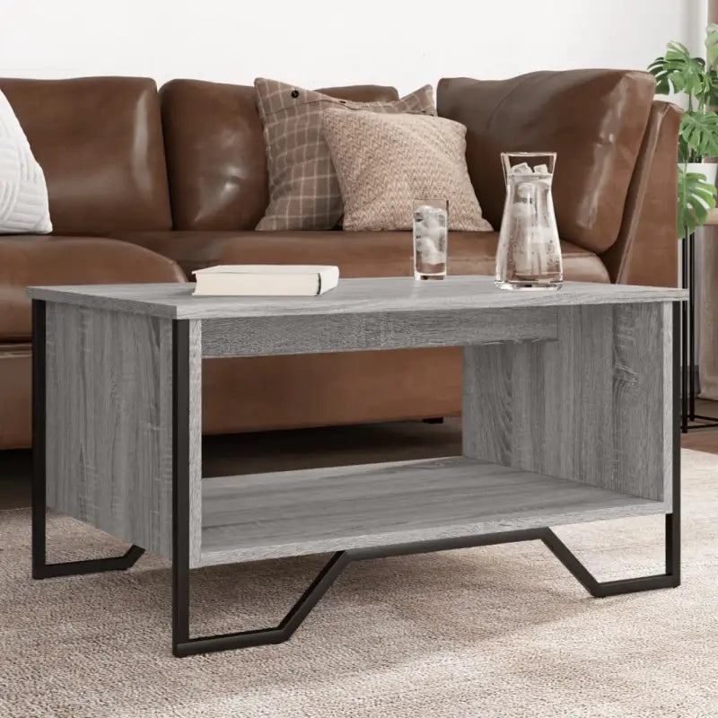 Salontafel van bewerkt hout eenvoudig schoon te maken en duurzaam - Grijs sonoma / 1 / 75 cm - Salontafels