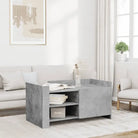 Salontafel van bewerkt hout in grijs Sonoma stijl - Betongrijs / 1 / 100 cm - Salontafels
