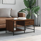 Salontafel van bewerkt hout in grijs sonoma stijl - bruin eikenkleur / 1 - Salontafels