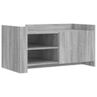 Salontafel van bewerkt hout in grijs Sonoma stijl - Salontafels