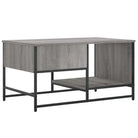 Salontafel van bewerkt hout in grijs sonoma stijl - Salontafels