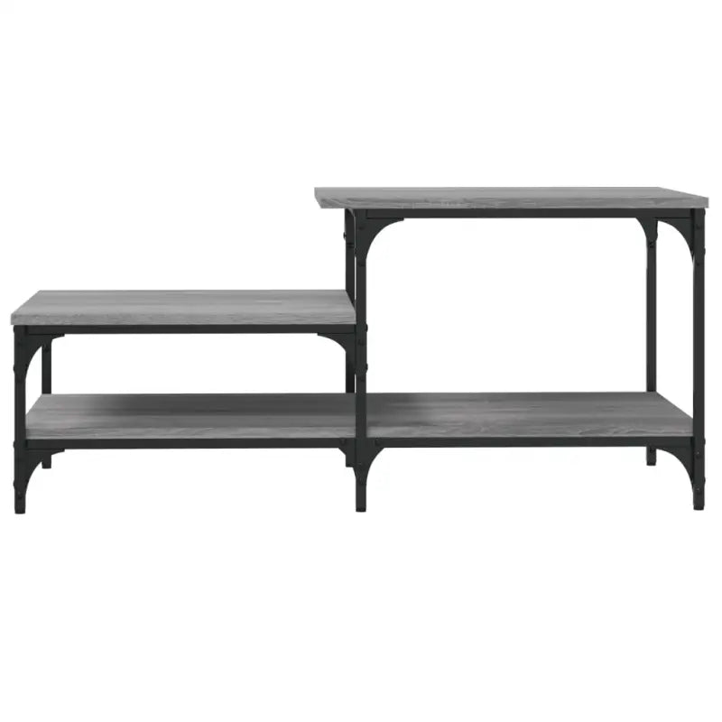 Salontafel van bewerkt hout in grijs Sonoma voor een elegante woonkamer - Salontafels