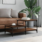 Salontafel van bewerkt hout in grijs Sonoma voor een elegante woonkamer - bruin eikenkleur / 1 - Salontafels
