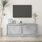 Salontafel van bewerkt hout in hoogglans wit met elegante uitstraling - Betongrijs / 1 - Salontafels