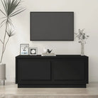 Salontafel van bewerkt hout in hoogglans wit met elegante uitstraling - Zwart / 1 - Salontafels