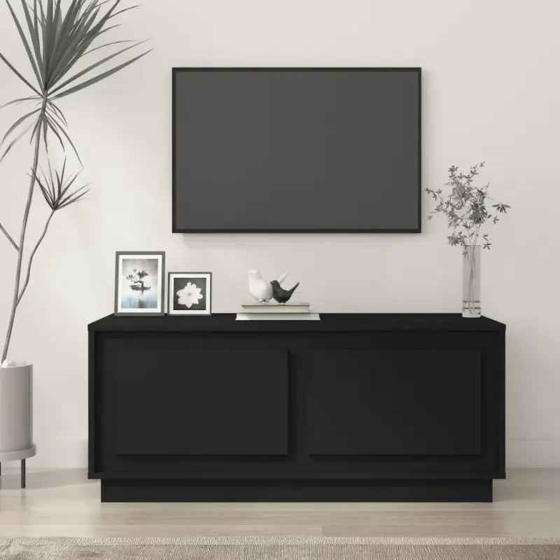 Salontafel van bewerkt hout in hoogglans wit met elegante uitstraling - Zwart / 1 - Salontafels