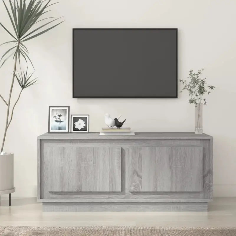 Salontafel van bewerkt hout in hoogglans wit met elegante uitstraling - Grijs sonoma / 1 - Salontafels