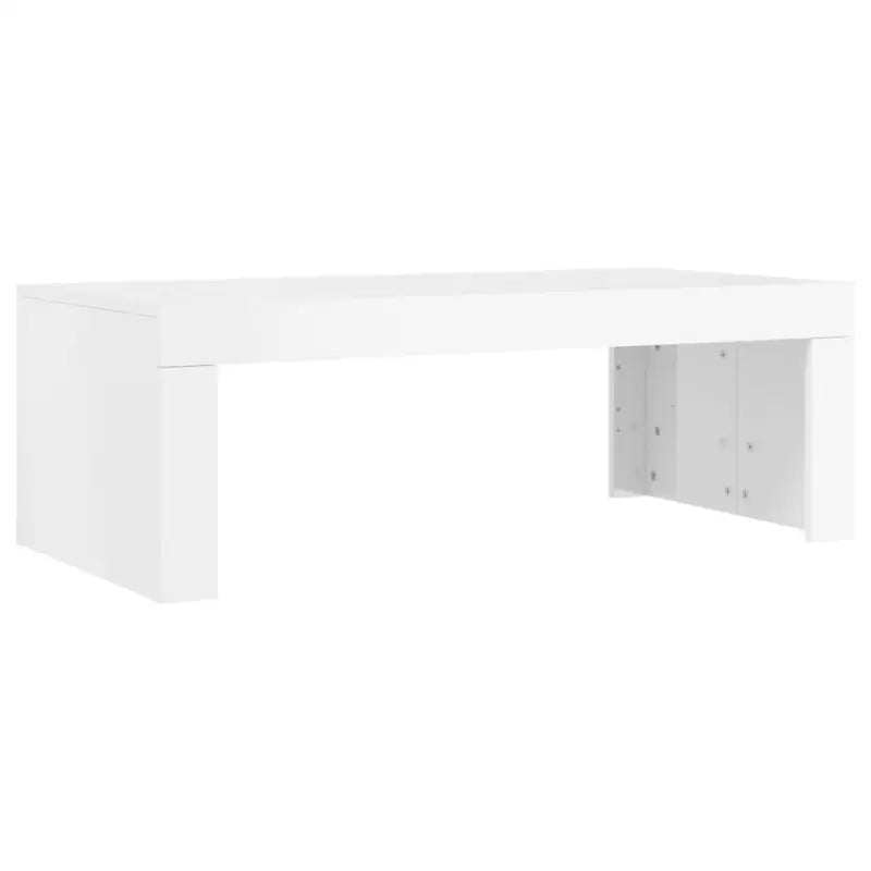 Salontafel van bewerkt hout in hoogglans wit voor een elegante woonkamer - Salontafels