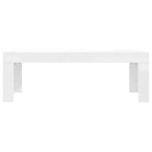Salontafel van bewerkt hout in hoogglans wit voor een elegante woonkamer - Salontafels