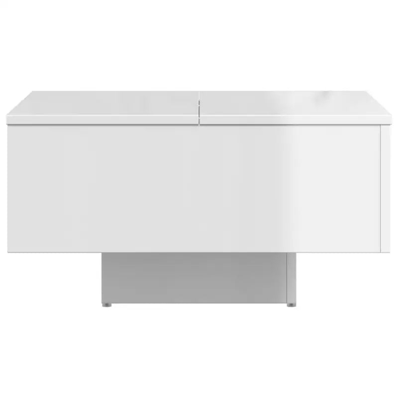 Salontafel van bewerkt hout in hoogglans wit voor een tijdloos interieur - Salontafels