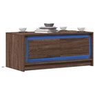 Salontafel van bewerkt hout met duurzame constructie en stabiele prijs - bruin eikenkleur / 1 - Salontafels