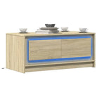 Salontafel van bewerkt hout met duurzame constructie en stabiele prijs - Sonoma eiken / 1 - Salontafels