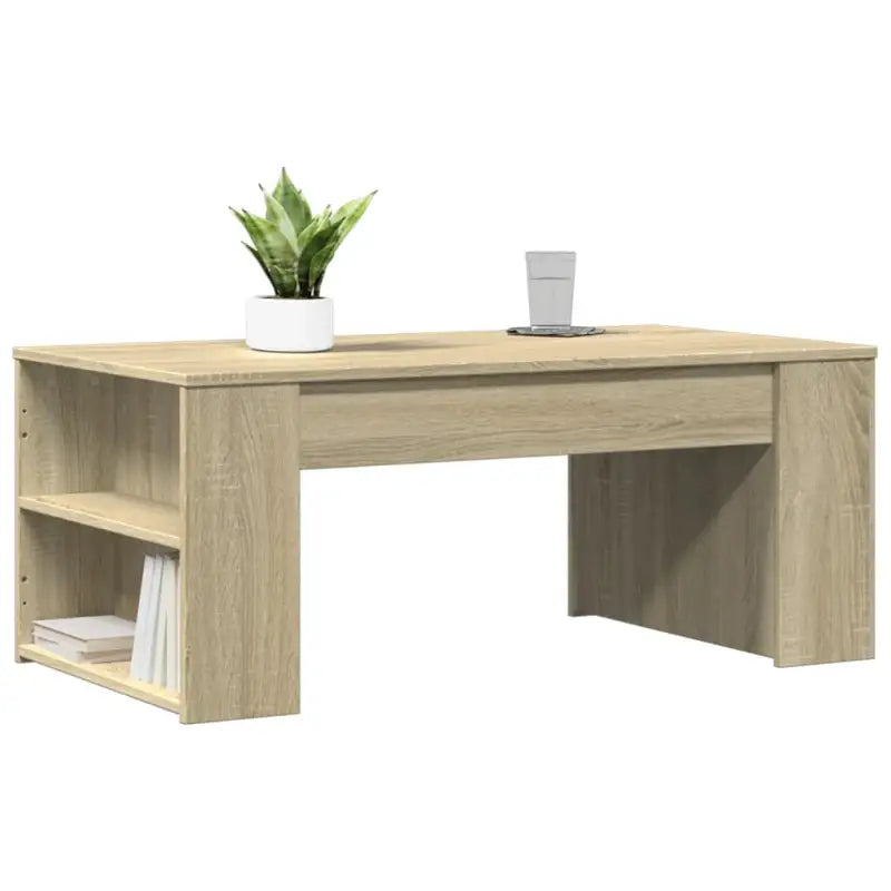 Salontafel van bewerkt hout met duurzame en stijlvolle afwerking - Salontafels