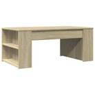 Salontafel van bewerkt hout met duurzame en stijlvolle afwerking - Salontafels