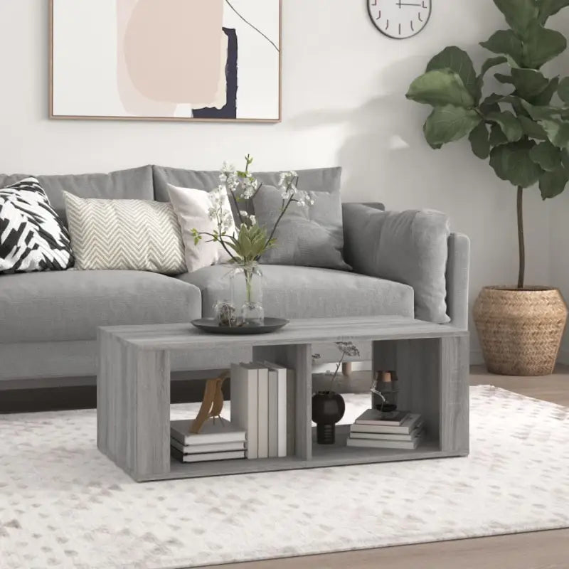 Salontafel van bewerkt hout met duurzame en stijlvolle afwerking - Grijs sonoma / 1 - Salontafels