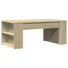 Salontafel van bewerkt hout met duurzame en stijlvolle afwerking - Salontafels