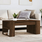 Salontafel van bewerkt hout met duurzame en stijlvolle afwerking - bruin eikenkleur / 1 - Salontafels