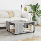 Salontafel van bewerkt hout met duurzame en stijlvolle afwerking - Grijs sonoma / 1 - Salontafels
