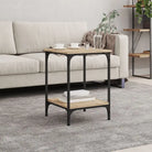 Salontafel van bewerkt hout met elegante en vochtbestendige afwerking - Sonoma eiken / 40 x 40 x 55 cm / 1 - Salontafels
