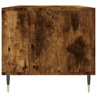 Salontafel van bewerkt hout met metalen poten voor een elegante woonkamer - Salontafels