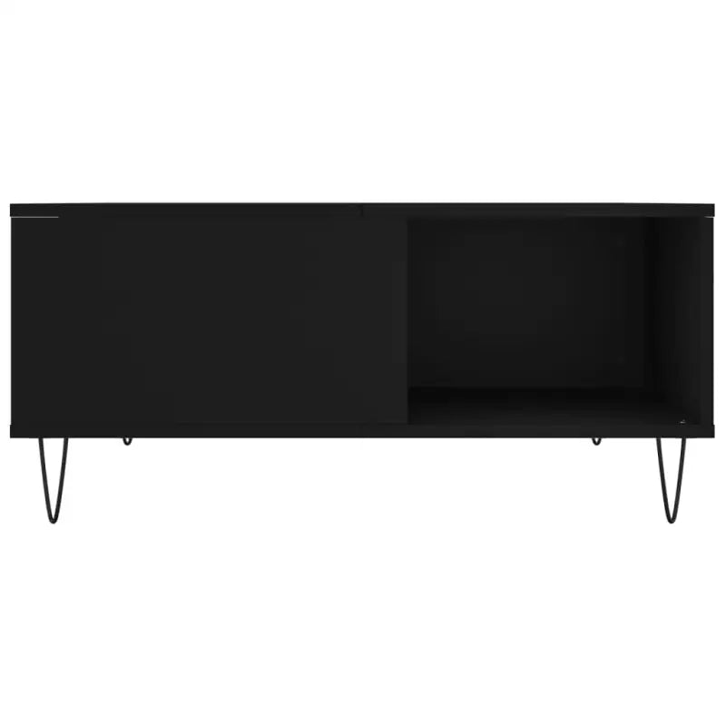 Salontafel van bewerkt hout met metalen poten voor een elegante woonkamer - Salontafels