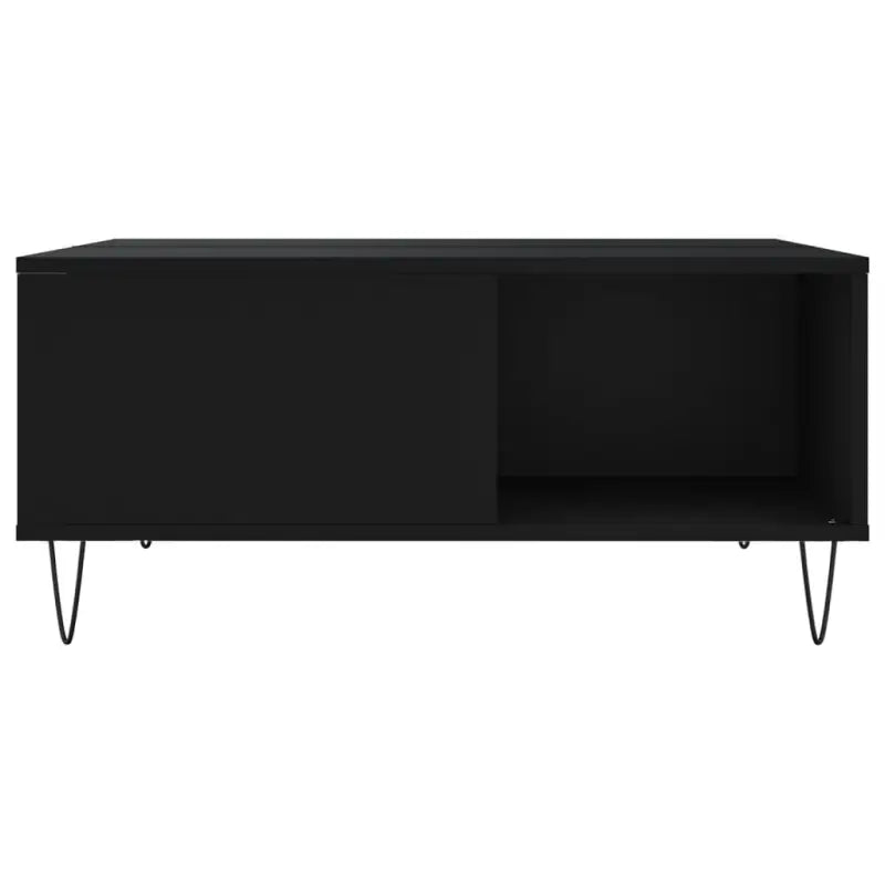 Salontafel van bewerkt hout met metalen poten voor een elegante woonkamer - Salontafels
