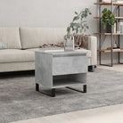 Salontafel van bewerkt hout met metalen poten voor stijlvolle woonkamer - Betongrijs / 1 - Salontafels