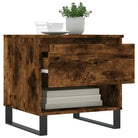 Salontafel van bewerkt hout met metalen poten voor stijlvolle woonkamer - Salontafels