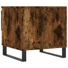 Salontafel van bewerkt hout met metalen poten voor stijlvolle woonkamer - Salontafels