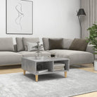Salontafel van bewerkt hout met Scandinavische charme en opbergruimte - Salontafels