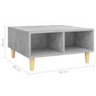 Salontafel van bewerkt hout met Scandinavische charme en opbergruimte - Salontafels