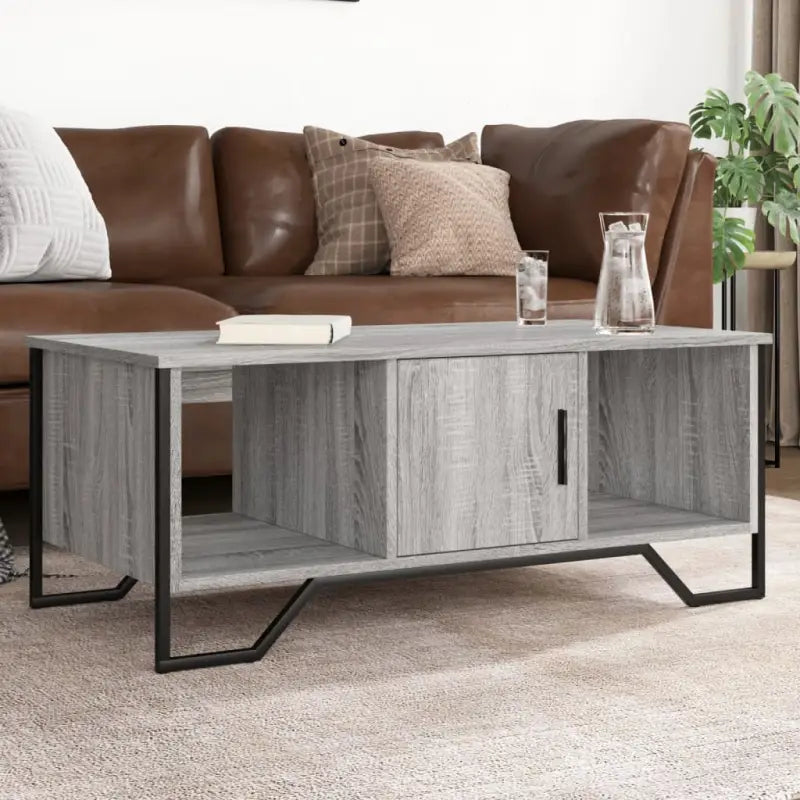 Salontafel van bewerkt hout voor een elegante en eenvoudig schoon woonkamer - Grijs sonoma / 1 - Salontafels