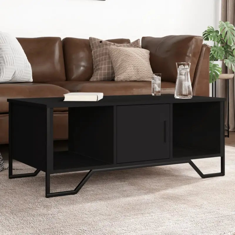 Salontafel van bewerkt hout voor een elegante en eenvoudig schoon woonkamer - Salontafels