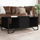 Salontafel van bewerkt hout voor een elegante en eenvoudig schoon woonkamer - Zwart / 1 - Salontafels