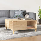 Salontafel van bewerkt hout voor een elegante en stevige uitstraling - Sonoma eiken / 1 - Salontafels