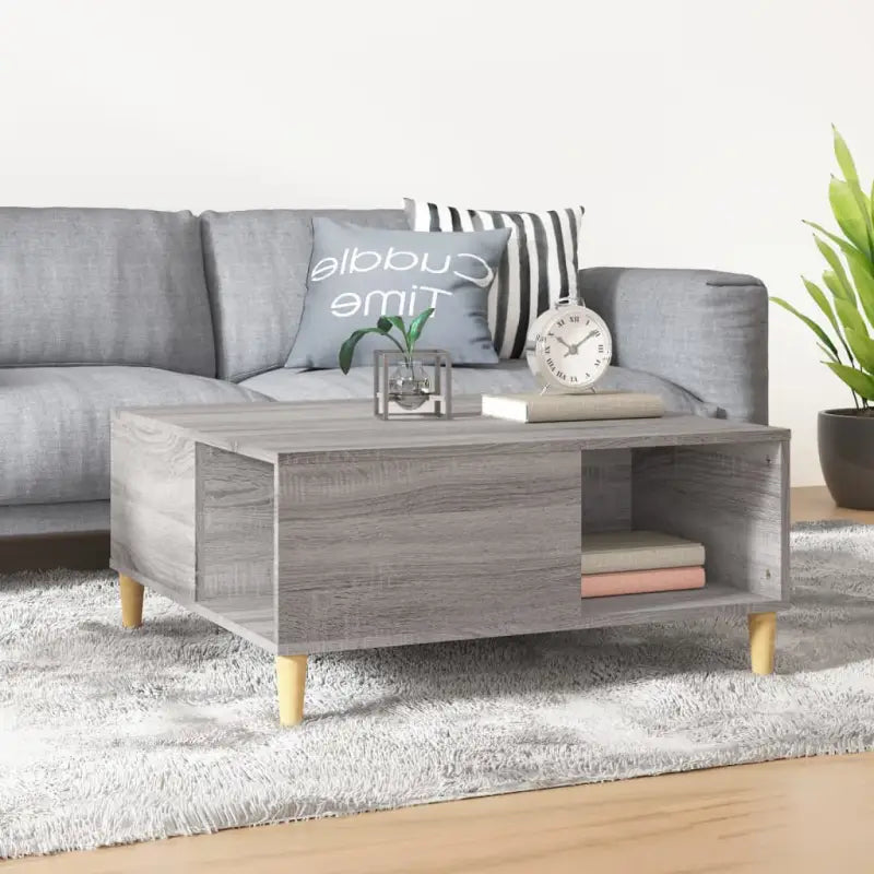 Salontafel van bewerkt hout voor een elegante en stevige uitstraling - Grijs sonoma / 1 - Salontafels