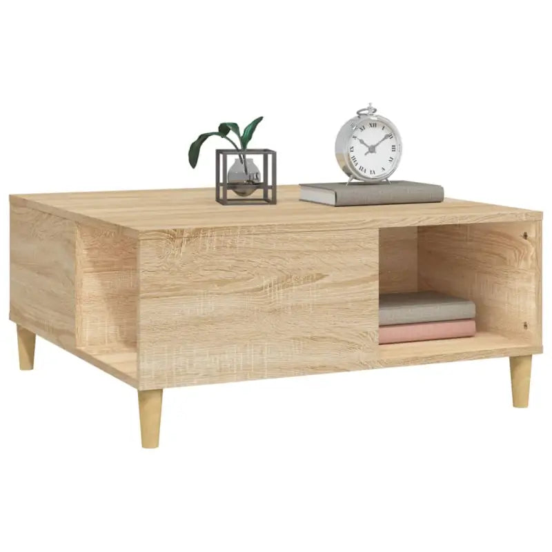 Salontafel van bewerkt hout voor een elegante en stevige uitstraling - Salontafels