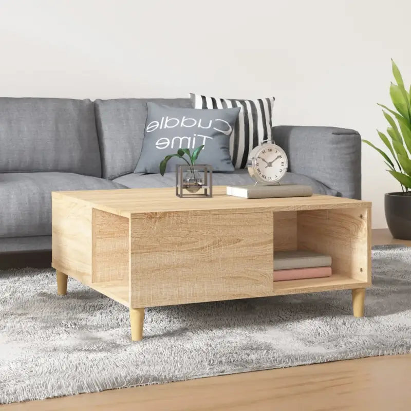 Salontafel van bewerkt hout voor een elegante en stevige uitstraling - Salontafels