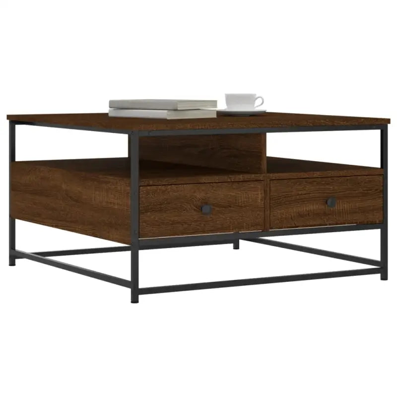 Salontafel van bewerkt hout voor een elegante woonkamer uitstraling - Salontafels