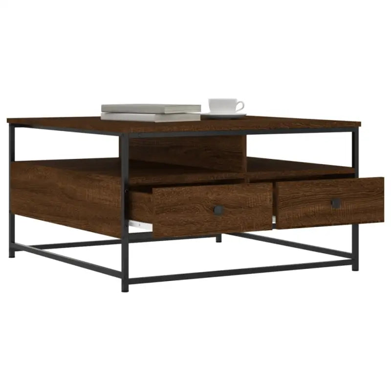 Salontafel van bewerkt hout voor een elegante woonkamer uitstraling - Salontafels