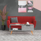 Salontafel van bewerkt hout voor een praktische en decoratieve woonkamer - Betongrijs / 1 - Salontafels